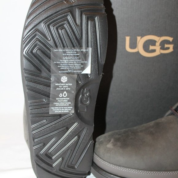 NIB UGG MEN'S SUEDE SHEARLING LINED WATERPROOF NEUMEL CHUKKA ANKLE WINTER BOOTS - Picture 6 of 8